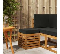 vidaXL Banco Taburete Exterior Madera de Acacia Sólida Natural