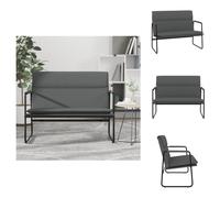 vidaXL Banco tapizado gris oscuro, 100x64x80 cm - Bancos para sentarse