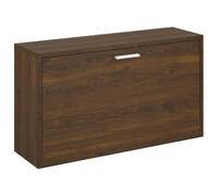 vidaXL Banco zapatero Asiento con estantería 80x24x45 cm Madera contrachapada Marrón roble