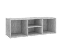 Vidaxl banco zapatero de contrachapada gris hormigón 105x35x35 cm