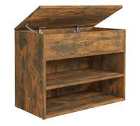 vidaXL Zapatero madera contrachapada roble ahumado 60x30x45 cm