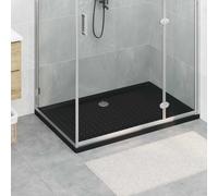 vidaXL Bandeja Base de Ducha con Puntos 120 x 80 x 4 cm ABS Negro