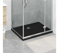 vidaXL Bandeja Base de Ducha con Puntos 90 x 70 x 4 cm ABS Negro