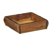 vidaXL Bandeja Marrón 29 x 31 x 10 cm Madera sólida recuperada