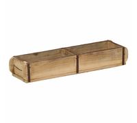 vidaXL Bandeja Marrón 57 x 15 x 9 cm Madera sólida recuperada
