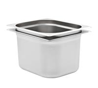 vidaXL Bandejas Gastronorm 2 unidades GN 1/2 200 mm acero inoxidable