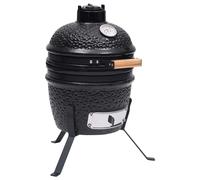 vidaXL Barbacoa 2 en 1 Ahumadora Kamado de Cerámica 56 cm BBQ Parrilla Color Negro, Rojo, Verde y mas