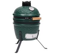 vidaXL Barbacoa 2 en 1 ahumadora Kamado de cerámica verde 56 cm