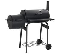 Barbacoa Clásica De Carbón Con Ahumador Vidaxl