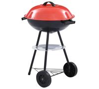 vidaXL Barbacoa de carbón portátil con ruedas XXL 44 cm