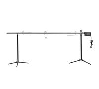 vidaXL Barbacoa grill automática motor acero inoxidable 207x45x81 cm