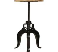 vidaXL Barra alta de madera maciza de mango, 60 x (76-110) cm