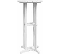 vidaXL Barra de bar blanca de 55 x 55 x 107 cm, fabricada en polietileno