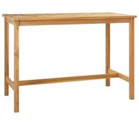 vidaXL Barra de bar de madera maciza de teca, 150 x 75 x 105 cm