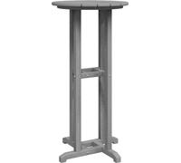 vidaXL Barra de bar, gris claro, 55 x 55 x 107 cm, polietileno