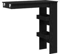 vidaXL Barra de pared con superficie para apoyar, 102 x 45 x 103,5 cm, material de madera