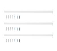 vidaXL Barra de seguridad ajustable para ventanas 3 uds. 710 -1200 mm