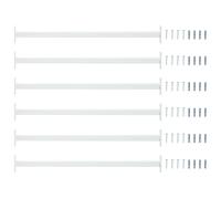 vidaXL Barra de seguridad ajustable para ventanas 6 pcs Acero
