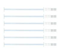 vidaXL Barra de Seguridad Ajustable para Ventanas 6 uds. 710-1200 mm