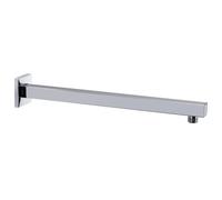 vidaXL Barra de soporte ducha cuadrada acero inox 201 plateado 40 cm
