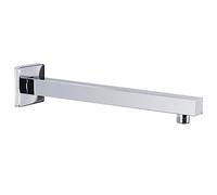 vidaXL Barra de Soporte Ducha Cuadrada Brazo Estabilidad Cuarto de Baño Agua Alcachofa Pared Duradera Acero Inoxidable 201 Plateado 30 cm