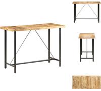 vidaXL Barra/Mesa alta de 150x70x107 cm, madera de mango rústica - Mesas de comedor