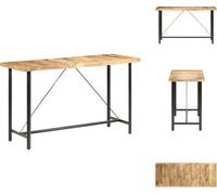 vidaXL Barra/Mesa alta de 180x70x107 cm, madera de mango rústica - Mesas de comedor