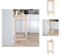 vidaXL Barra/Mesa alta de 50x50x110 cm, hecha de madera maciza de pino - Mesas de comedor