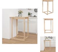 vidaXL Barra/Mesa alta de 80x80x110 cm, hecha de madera maciza de pino - Mesas de comedor