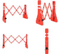 vidaXL Barrera plegable, color rojo, 210x50x105 cm - Barrera de tráfico - Barreras de tráfico - Barreras de tráfico plegables - Barreras de tráfico abatibles