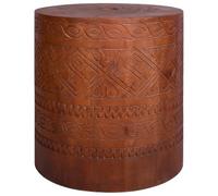 vidaXL Base para sombrilla 21 kg Marrón Madera de Caoba Maciza