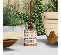 vidaXL Base para sombrilla 23 kg lavado Madera sólida Cilíndrico
