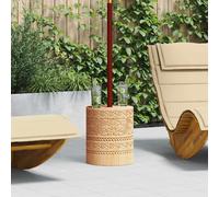 vidaXL Base para sombrilla 28.05 kg Natural Madera sólida Cilíndrico