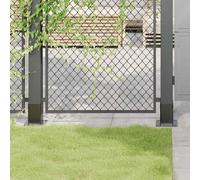 vidaXL Bases para postes cuadradas 12 uds. Antracita 81x81 mm