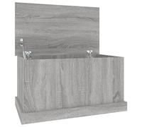 vidaXL Baúl de almacenaje Madera contrachapada Gris Sonoma 70x40x38 cm