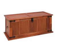 vidaXL Baúl de almacenamiento en madera maciza de acacia 90x45x40 cm