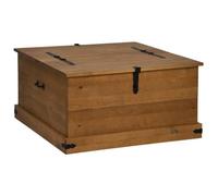 vidaXL Baúl de almacenamiento HALDEN 91x91x47 cm madera maciza