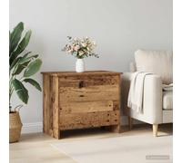 vidaXL Baúl de almacenamiento Madera envejecida 60 x 40 x 50 cm