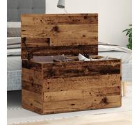 vidaXL Baúl de almacenamiento madera ingeniería envejecida 84x42x46 cm