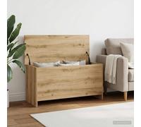 vidaXL Baúl de almacenamiento Roble artisan 100 x 40 x 50 cm