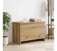 vidaXL Baúl de almacenamiento Roble artisan 80 x 40 x 50 cm