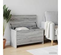 vidaXL Baúl de almacenamiento Sonoma gris 100 x 40 x 50 cm