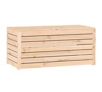 vidaXL Baúl de jardín madera maciza de pino 101x50,5x46,5 cm