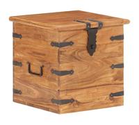 vidaXL Baúl de madera maciza de acacia 40x40x40 cm