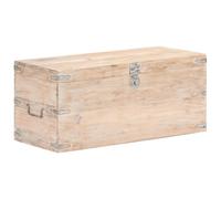 vidaXL Baúl de madera maciza de acacia 90x40x40 cm