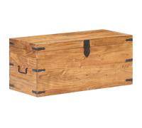vidaXL Baúl de madera maciza de acacia 90x40x40 cm