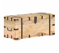 vidaXL Baúl madera maciza de mango 90x40x40 cm