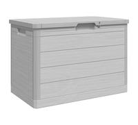 vidaXL Baúl para cojines de jardín - Polipropileno gris 77,5x44,5x53 cm - Contenedor/caja almacenaje