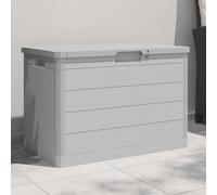 vidaXL Baúl para cojines polipropileno gris 77,5x44,5x53 cm