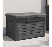 vidaXL Baúl para cojines polipropileno gris antracita 73x50,5x46,5 cm